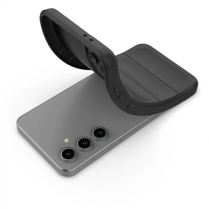 Samsung S24 FE Kılıf Esnek TPU Oyuklu Arka Yüzey Tasarımlı Etnik Silikon Kapak