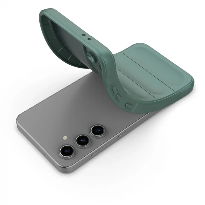 Samsung S24 FE Kılıf Esnek TPU Oyuklu Arka Yüzey Tasarımlı Etnik Silikon Kapak