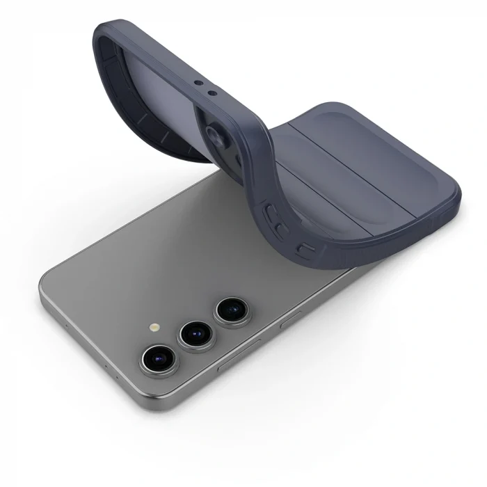 Samsung S24 FE Kılıf Esnek TPU Oyuklu Arka Yüzey Tasarımlı Etnik Silikon Kapak