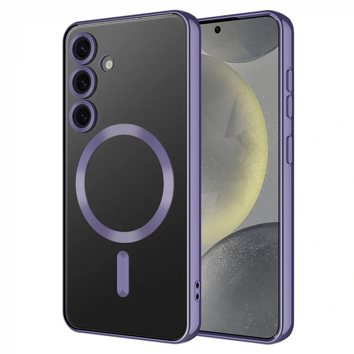 Samsung S24 FE Kılıf Kamera Korumalı M-safe Wireless Şarj Özellikli Demre Kapak