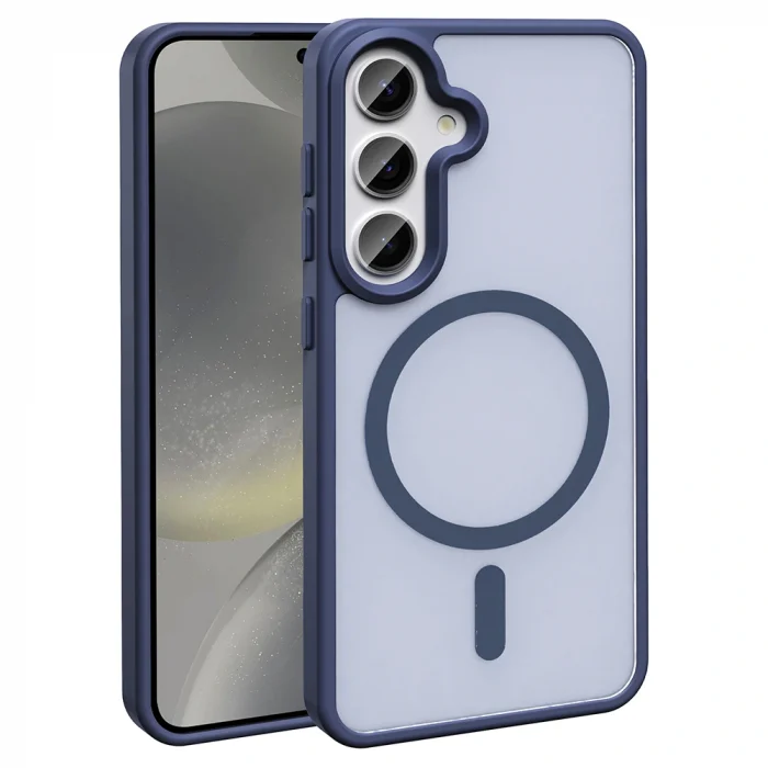 Samsung S24 FE Kılıf M-safe Şarj Özellikli Mat Arka Yüzey Sio Kapak