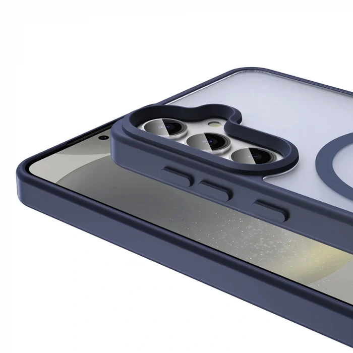 Samsung S24 FE Kılıf M-safe Şarj Özellikli Mat Arka Yüzey Sio Kapak