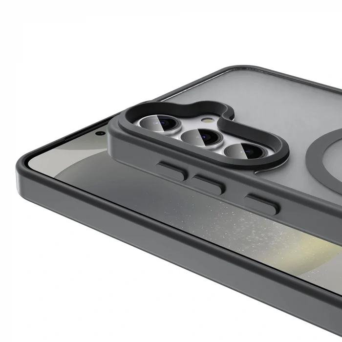 Samsung S24 FE Kılıf M-safe Şarj Özellikli Mat Arka Yüzey Sio Kapak