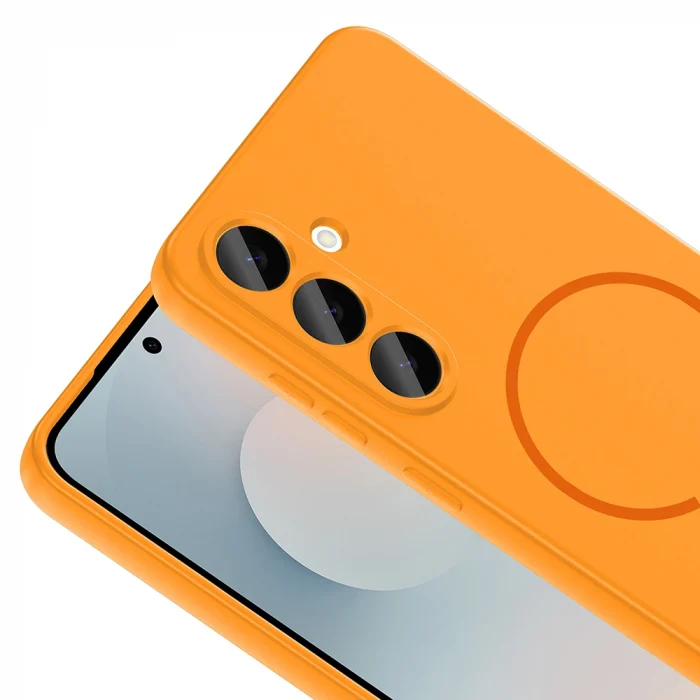 Galaxy S24 FE Kılıf M-safe Şarj Özellikli Zore Meta Kapak