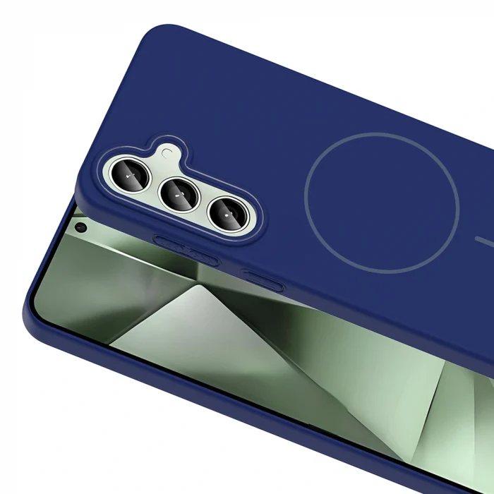 Samsung S24 FE Kılıf M-safe Şarj Özellikli Ruby Sert Kapak