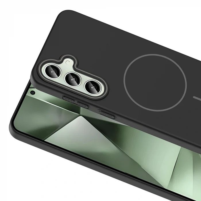 Samsung S24 FE Kılıf M-safe Şarj Özellikli Ruby Sert Kapak