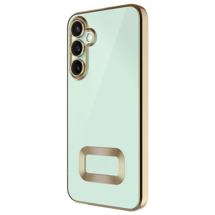 Samsung S24 Kılıf Kamera Korumalı Logo Gösteren Omega Kapak