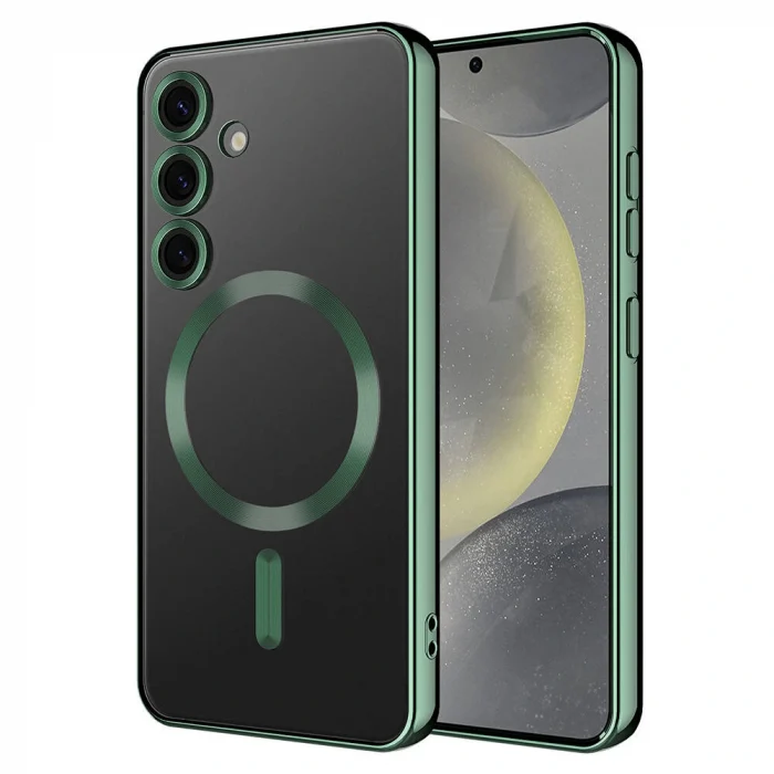 Samsung S24 Kılıf Kamera Korumalı M-safe Wireless Şarj Özellikli Demre Kapak