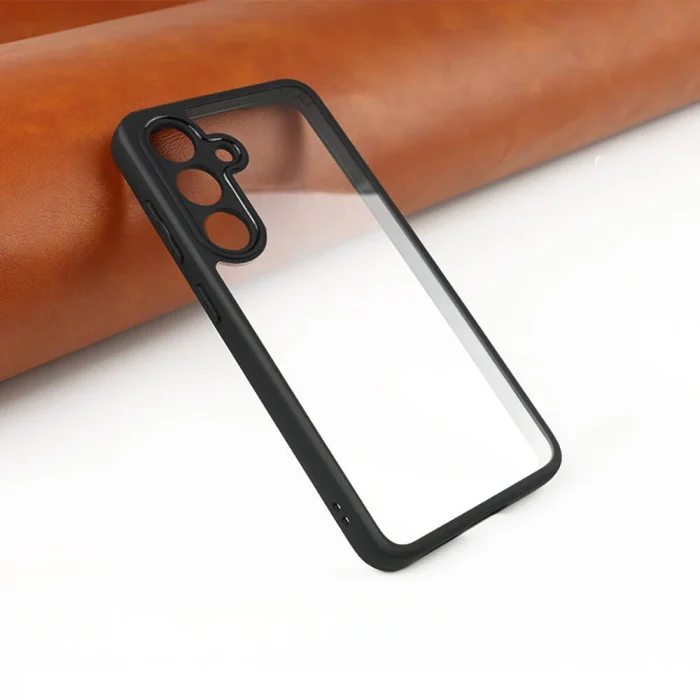 Samsung S24 Kılıf Kamera Korumalı Şeffaf Arka Yüzey New Roll Kapak