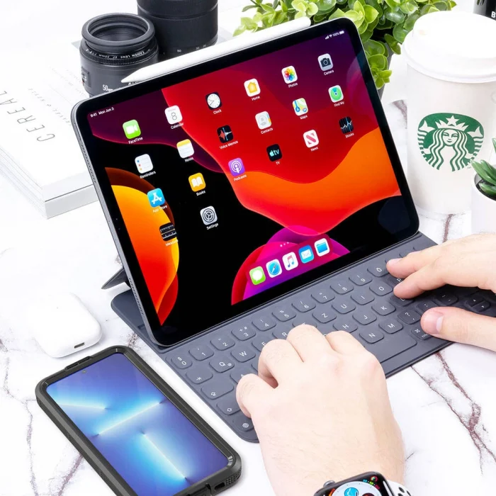Samsung S24 Kılıf M-safe Şarj Özellikli 1-1 Su Geçirmez Kılıf