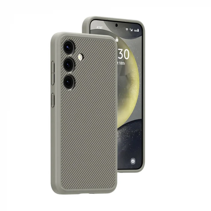 Samsung S24 Kılıf M-safe Şarj Özellikli Karbon Fiber Görünümlü T-Karbon Kapak