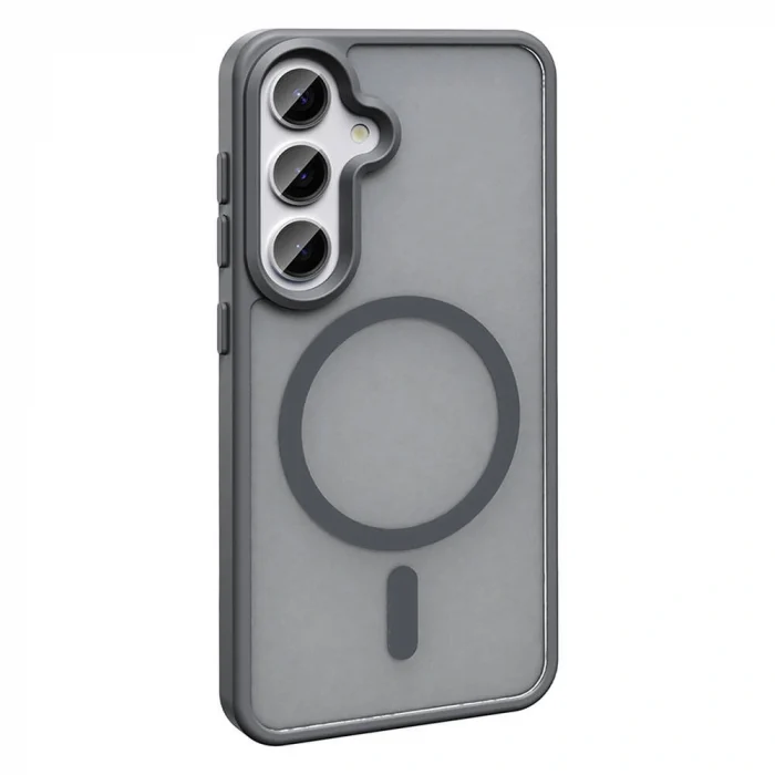 Samsung S24 Kılıf M-safe Şarj Özellikli Mat Arka Yüzey Sio Kapak