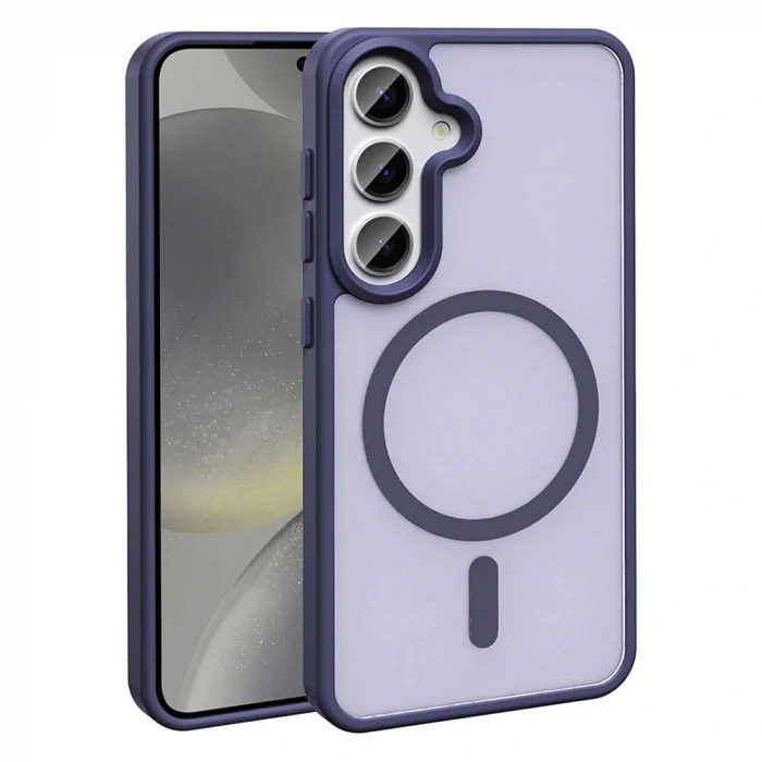 Samsung S24 Kılıf M-safe Şarj Özellikli Mat Arka Yüzey Sio Kapak