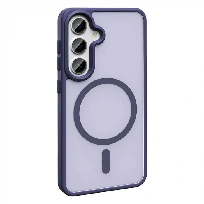 Samsung S24 Kılıf M-safe Şarj Özellikli Mat Arka Yüzey Sio Kapak