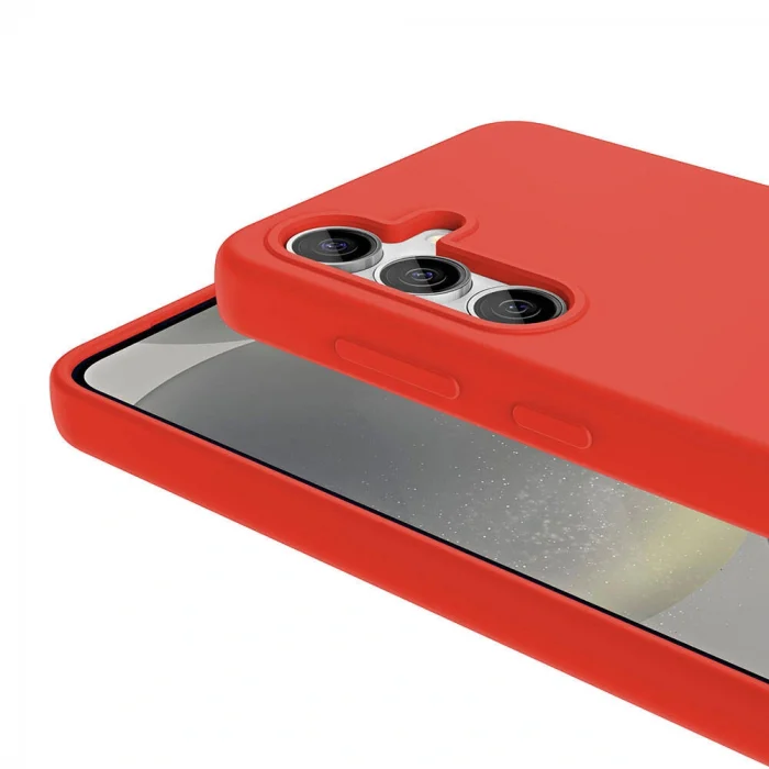 Samsung S24 Kılıf M-safe Şarj Özellikli Sıvı Teknolojili Silinebilir Sert Kivi Kapak