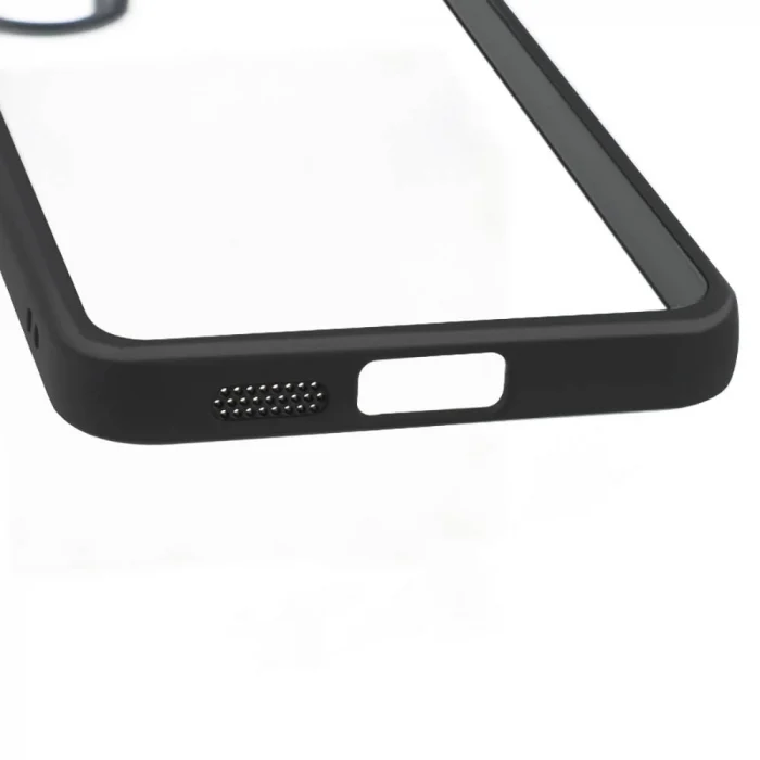Samsung S24 Plus Kılıf Kamera Korumalı Şeffaf Arka Yüzey New Roll Kapak