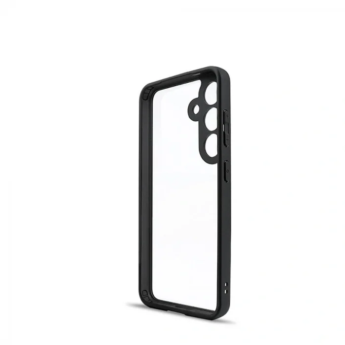 Samsung S24 Plus Kılıf Kamera Korumalı Şeffaf Arka Yüzey New Roll Kapak