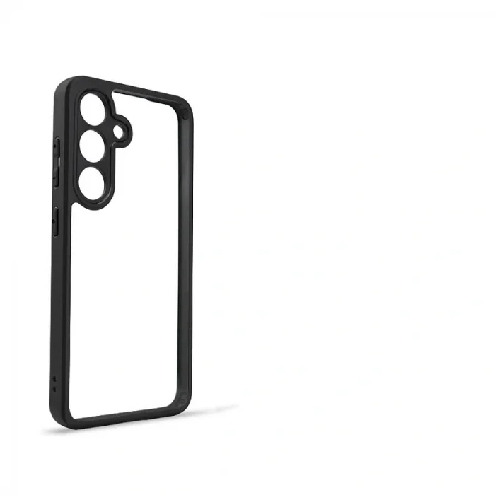 Samsung S24 Plus Kılıf Kamera Korumalı Şeffaf Arka Yüzey New Roll Kapak