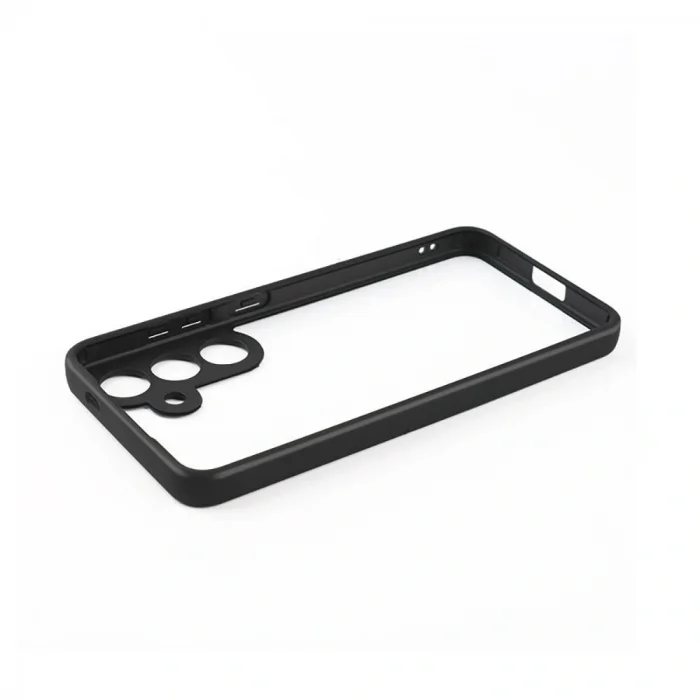 Samsung S24 Plus Kılıf Kamera Korumalı Şeffaf Arka Yüzey New Roll Kapak