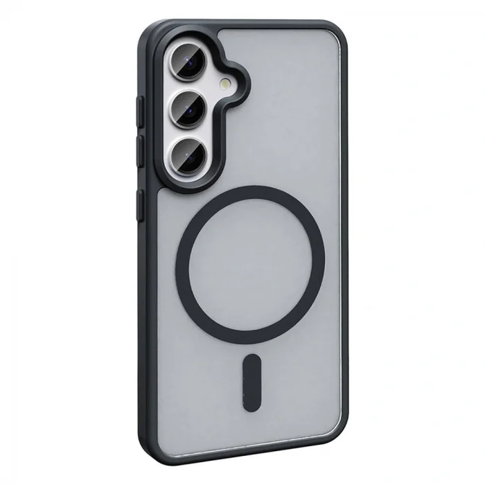 Samsung S24 Plus Kılıf M-safe Şarj Özellikli Mat Arka Yüzey Sio Kapak