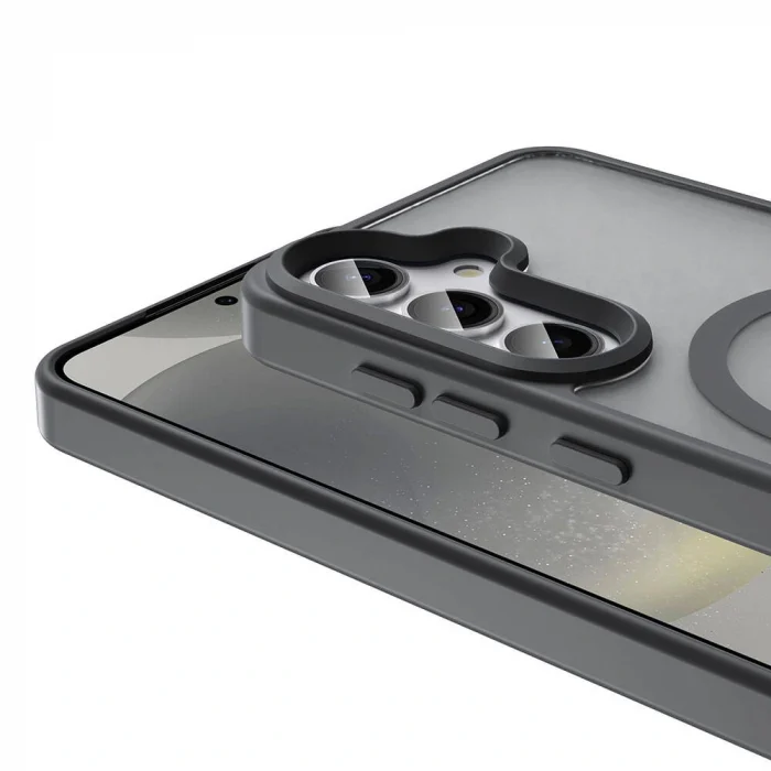 Samsung S24 Plus Kılıf M-safe Şarj Özellikli Mat Arka Yüzey Sio Kapak