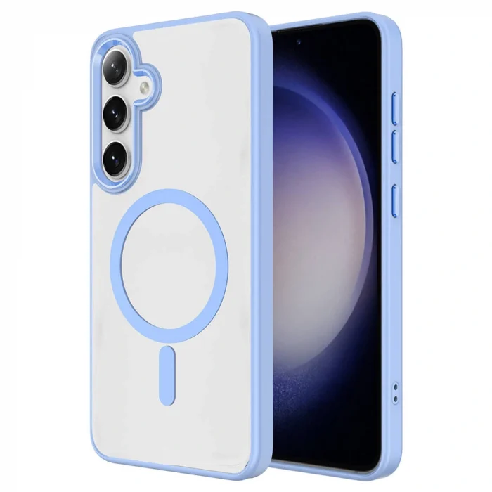 Samsung S24 Plus Kılıf M-safe Şarj Özellikli Krom M-safe Silikon Kapak