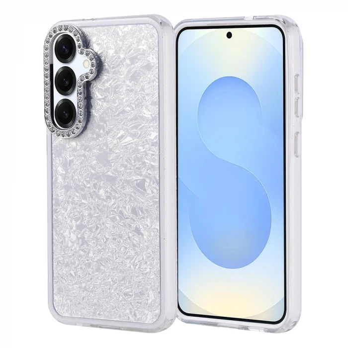 Samsung S24 Plus Kılıf Taşlı Tasarımlı Kapi Kapak