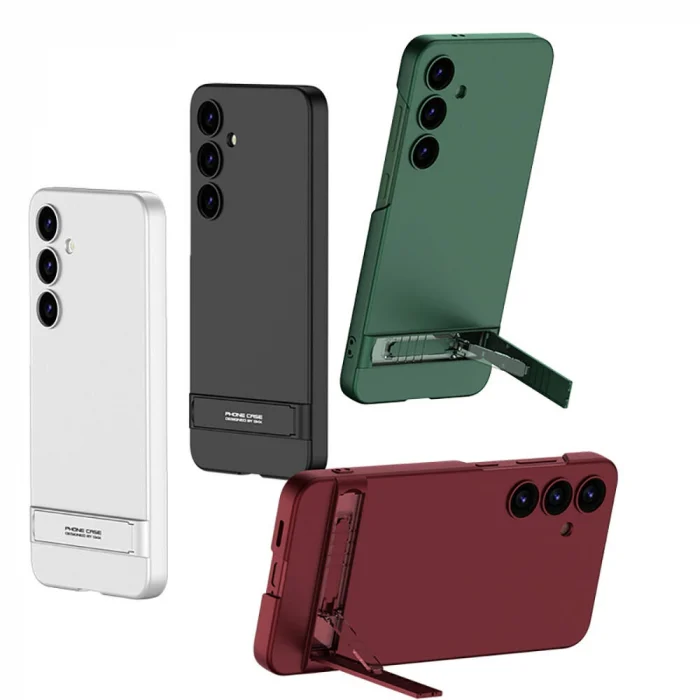 Samsung S24 Plus Kılıf Kamera Korumalı Dikey Standlı Ays Kapak