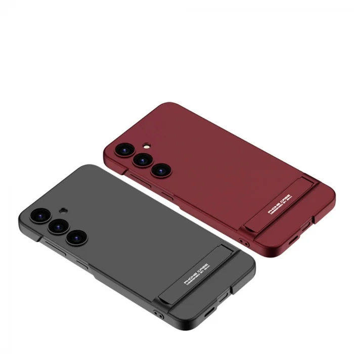 Samsung S24 Plus Kılıf Kamera Korumalı Dikey Standlı Ays Kapak