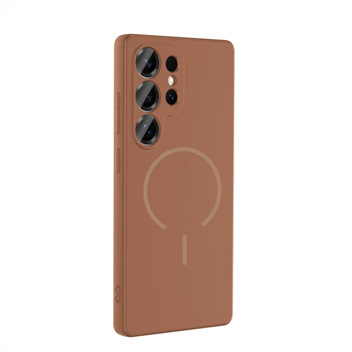 Galaxy S24 Ulta Kılıf M-safe Şarj Özellikli Zore Meta Kapak