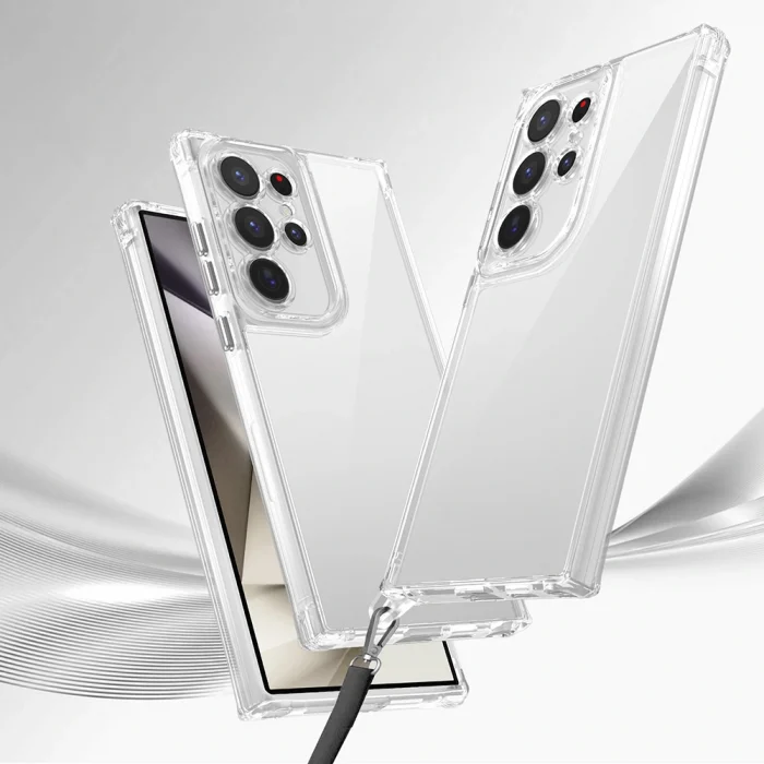 Samsung S24 Ultra Kılıf Airbagli Takılabilir Askı Aparatlı Snap Silikon Kapak