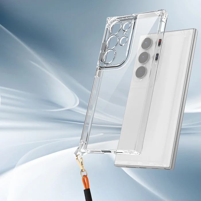 Samsung S24 Ultra Kılıf Airbagli Takılabilir Askı Aparatlı Snap Silikon Kapak