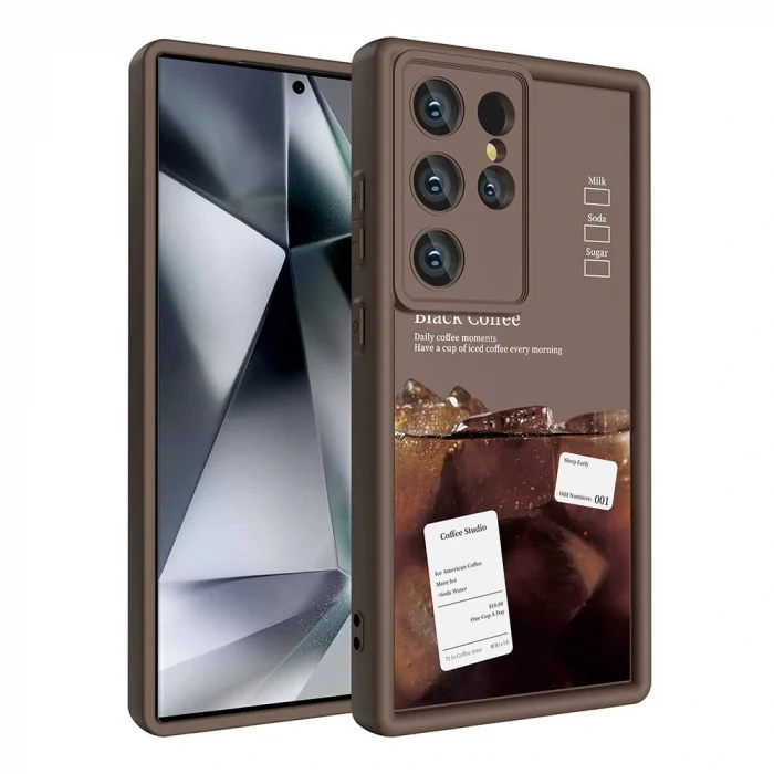 Samsung S24 Ultra Kılıf Kamera Korumalı Baskılı Arka Yüzey Klas Kapak