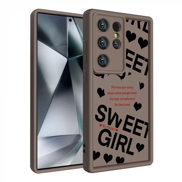 Samsung S24 Ultra Kılıf Kamera Korumalı Baskılı Arka Yüzey Klas Kapak