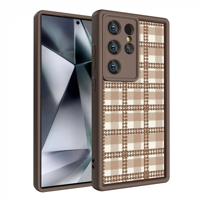 Samsung S24 Ultra Kılıf Kamera Korumalı Baskılı Arka Yüzey Klas Kapak