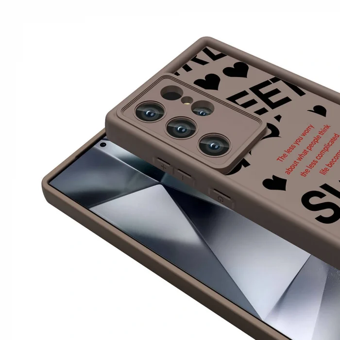 Samsung S24 Ultra Kılıf Kamera Korumalı Baskılı Arka Yüzey Klas Kapak