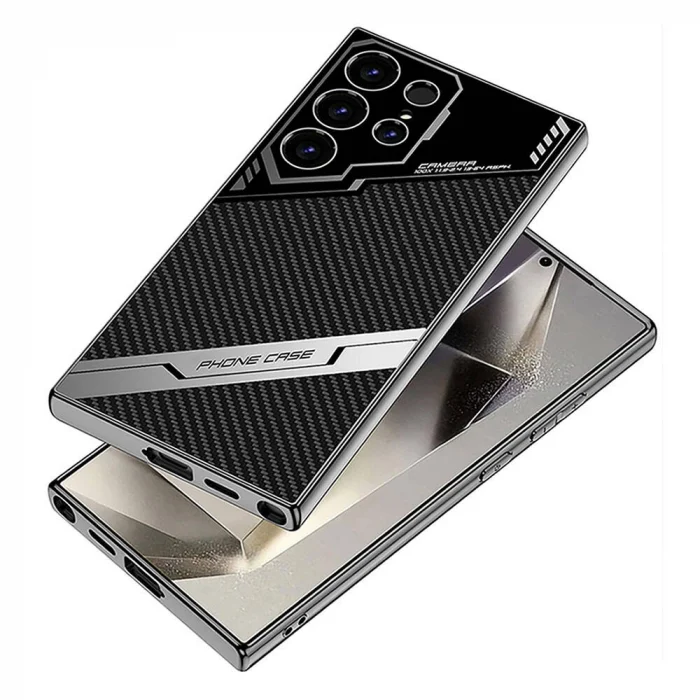 Samsung S24 Ultra Kılıf Kamera Korumalı Karbon Tasarım Yeni Seri Procase Kapak