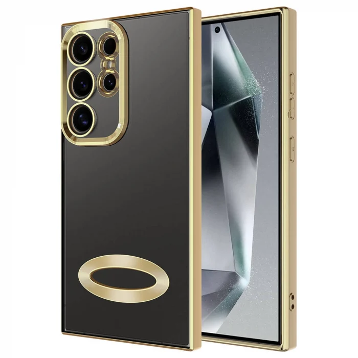 Samsung S24 Ultra Kılıf Kamera Korumalı Logo Gösteren Omega Kapak