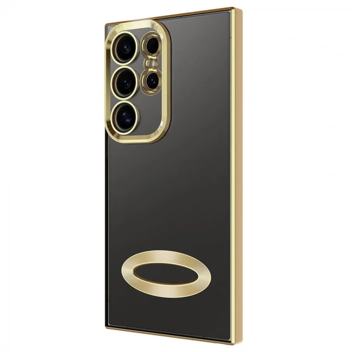Samsung S24 Ultra Kılıf Kamera Korumalı Logo Gösteren Omega Kapak