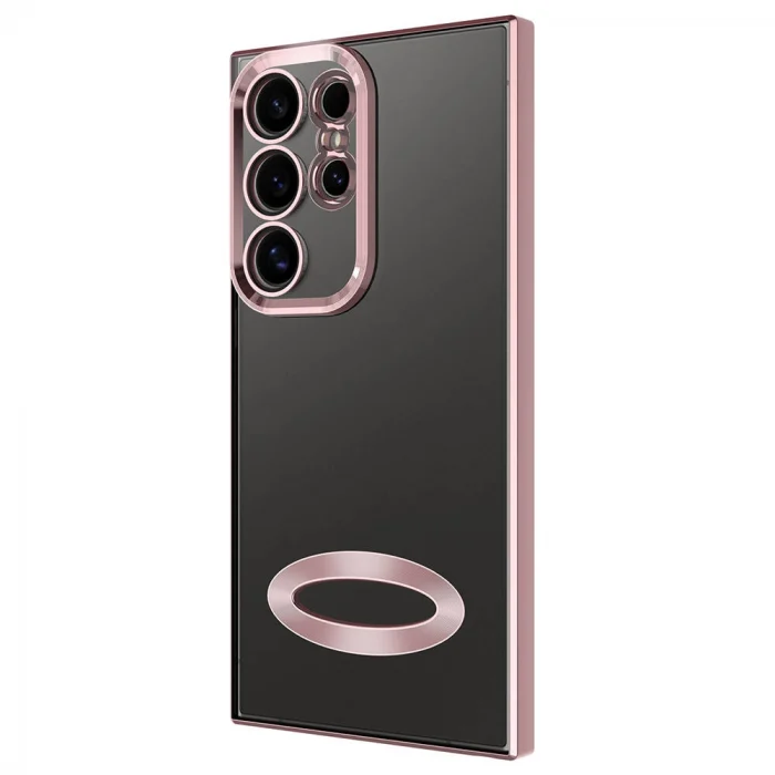 Samsung S24 Ultra Kılıf Kamera Korumalı Logo Gösteren Omega Kapak