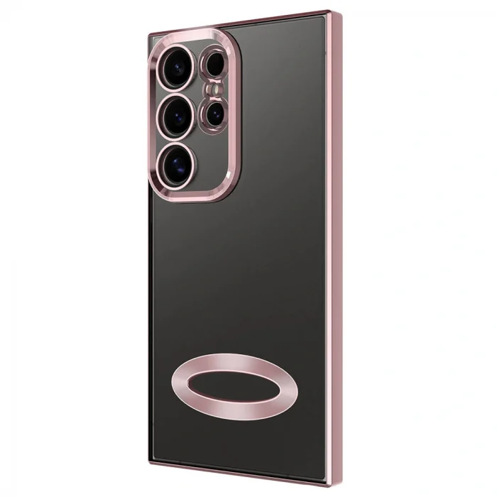 Samsung S24 Ultra Kılıf Kamera Korumalı Logo Gösteren Omega Kapak