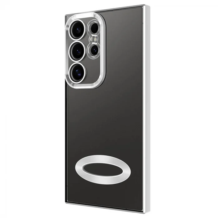 Samsung S24 Ultra Kılıf Kamera Korumalı Logo Gösteren Omega Kapak