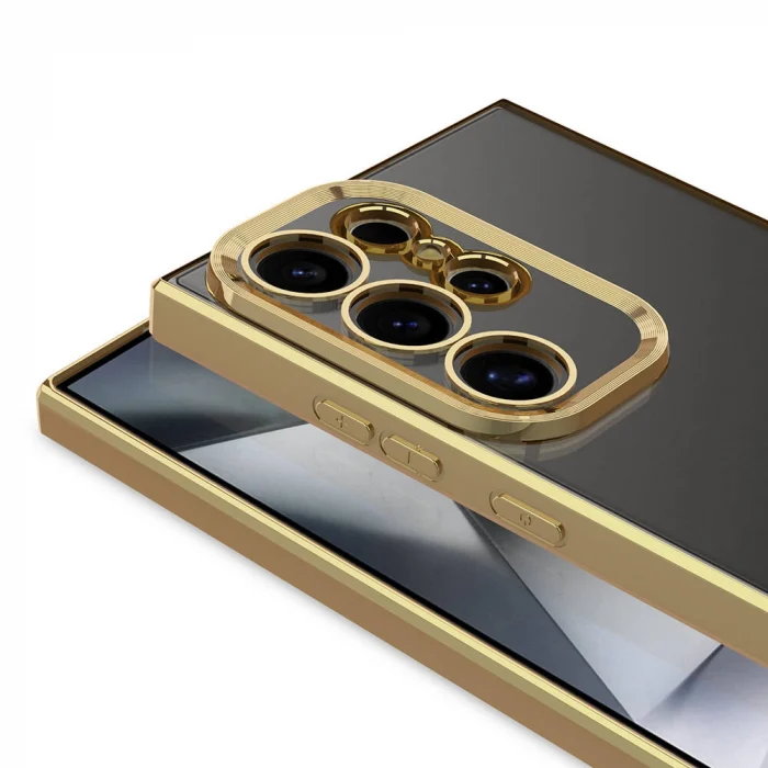 Samsung S24 Ultra Kılıf Kamera Korumalı Logo Gösteren Omega Kapak