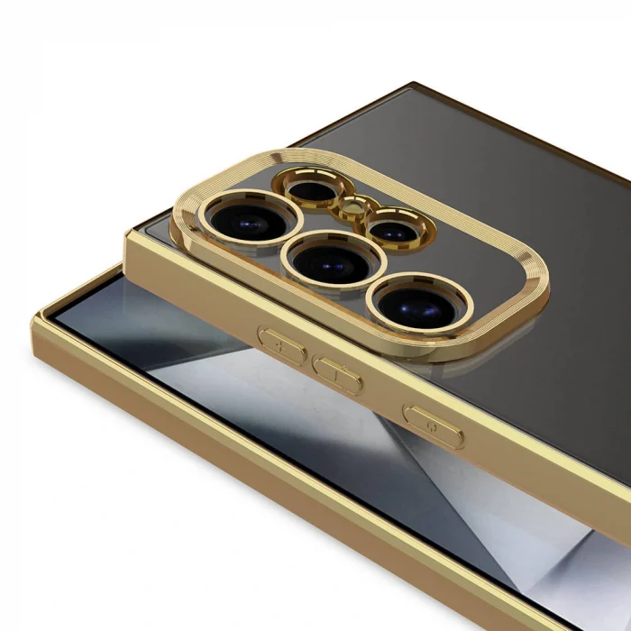 Samsung S24 Ultra Kılıf Kamera Korumalı Logo Gösteren Omega Kapak