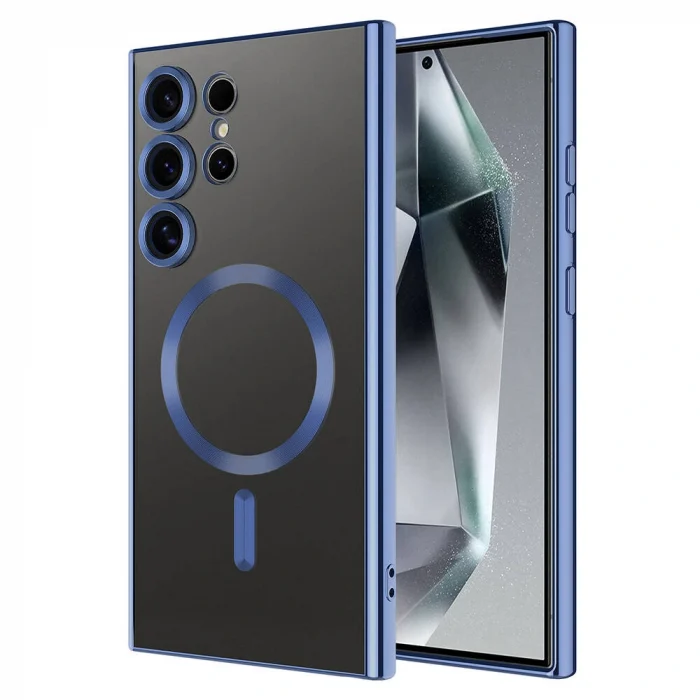 Samsung S24 Ultra Kılıf Kamera Korumalı M-safe Wireless Şarj Özellikli Demre Kapak