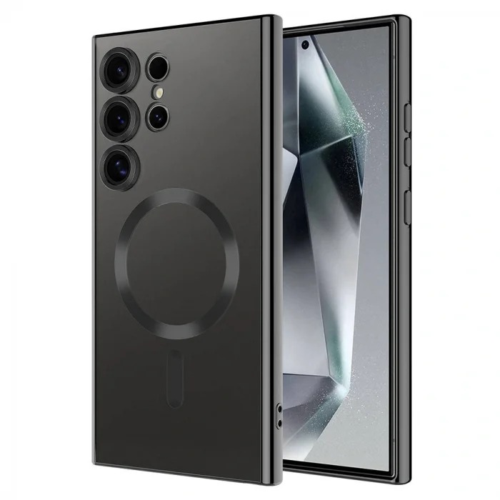 Samsung S24 Ultra Kılıf Kamera Korumalı M-safe Wireless Şarj Özellikli Demre Kapak