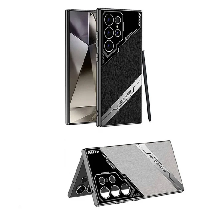 Samsung S24 Ultra Kılıf Kamera Korumalı Suni Deri Tasarım Yeni Seri Procase Kapak