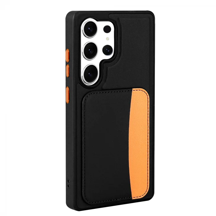 Galaxy S24 Ultra Kılıf Kartlıklı Zore X-Kart Silikon Kapak