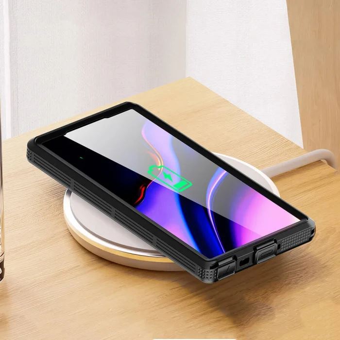 Samsung S24 Ultra Kılıf M-safe Şarj Özellikli 1-1 Su Geçirmez Kılıf