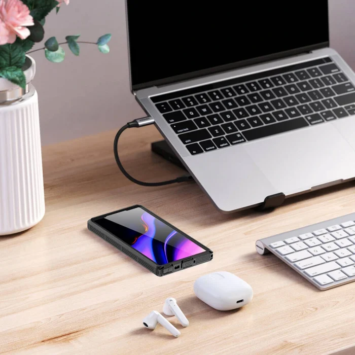 Samsung S24 Ultra Kılıf M-safe Şarj Özellikli 1-1 Su Geçirmez Kılıf